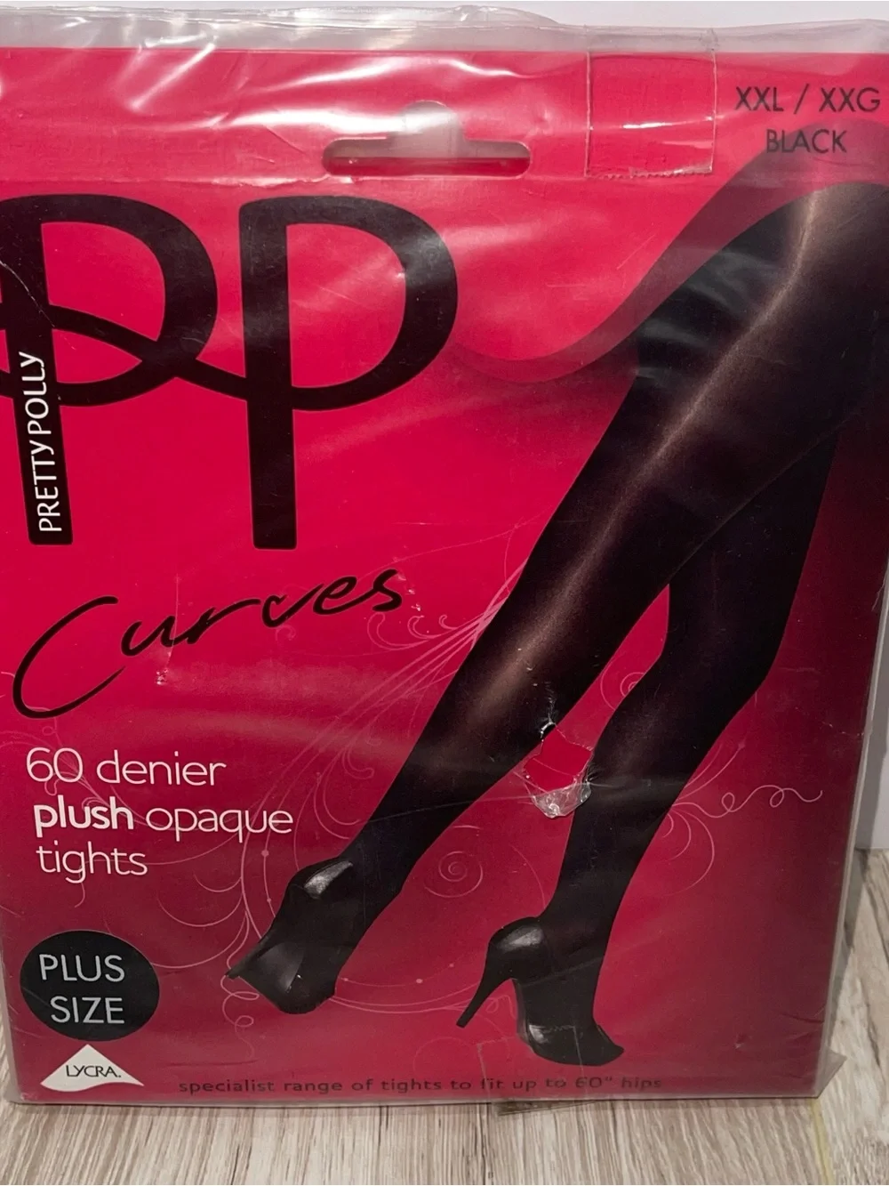 PL CURVEPlus Size Stockings Black XXL NEW